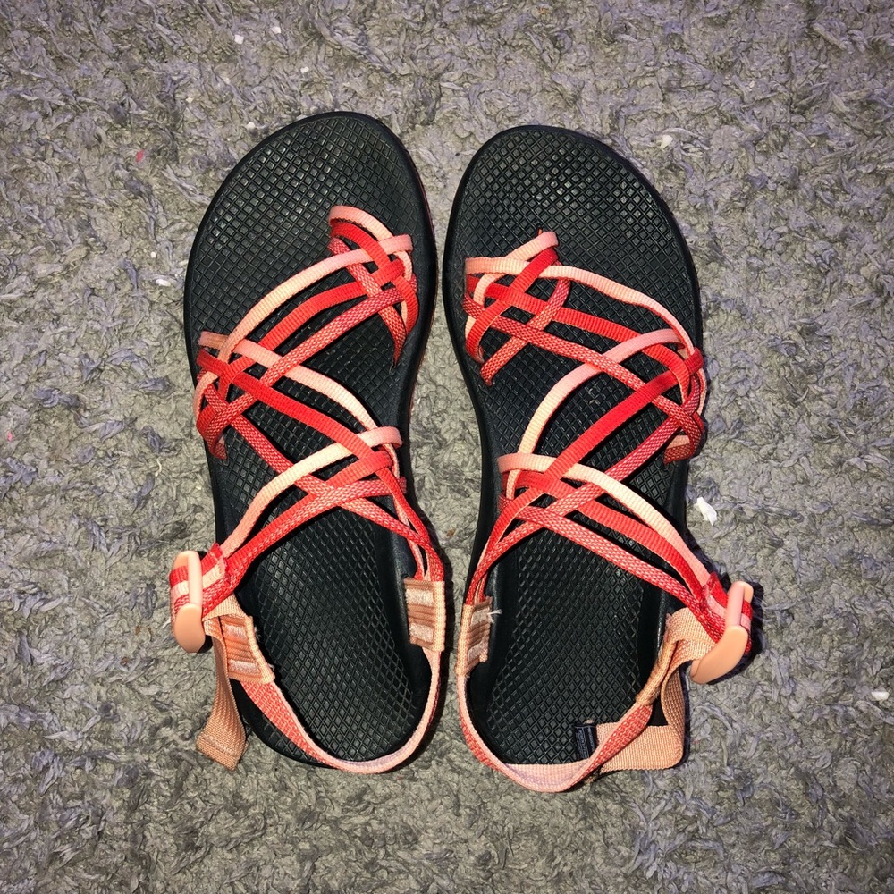 Orange 3 strap Chacos